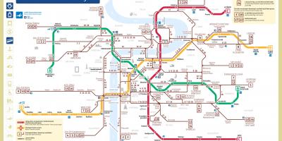 Praag tram en metro kaart