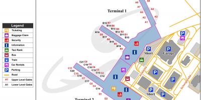 Kaart van vaclav havel airport